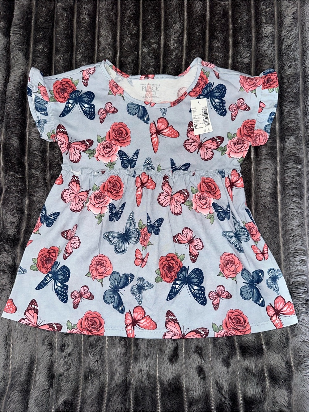 The Children's Place Light Blue toddler butterfly top